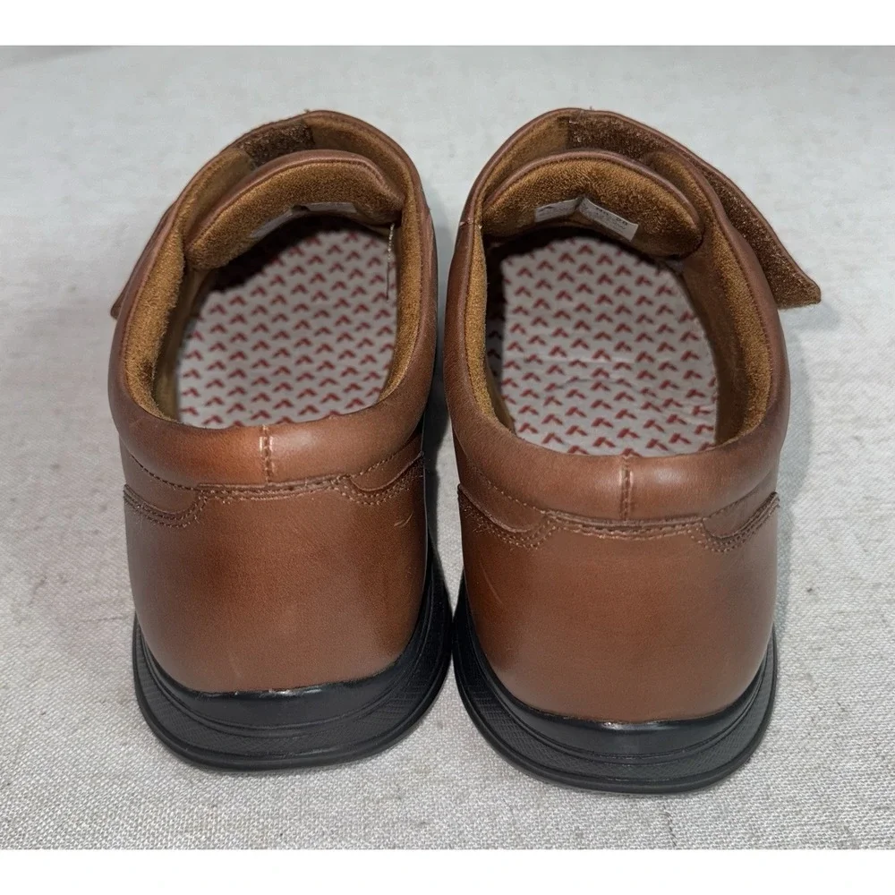 Anodyne No 28 Men's Casual Oxford Dress Shoes Brown 9.5 Extra‎ Wide XW Hook Loop